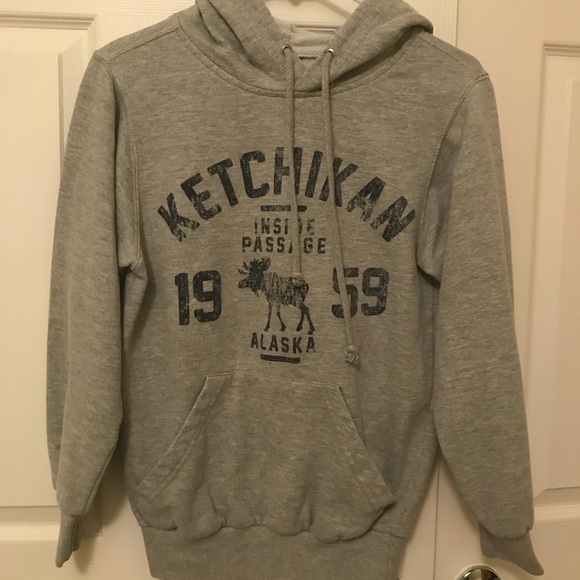 MV Sport Jackets & Blazers - Ketchikan Alaska Grey Hoodie XS